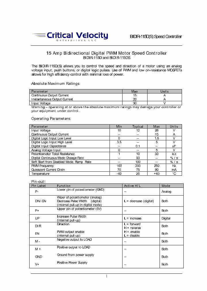 BIDIR-115D_450864.PDF Datasheet
