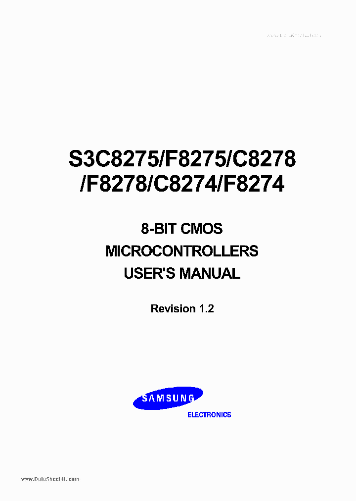 S3C8274_418610.PDF Datasheet
