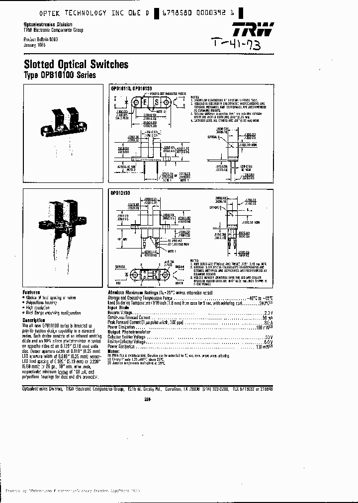 OPB10100-SERIES_452094.PDF Datasheet