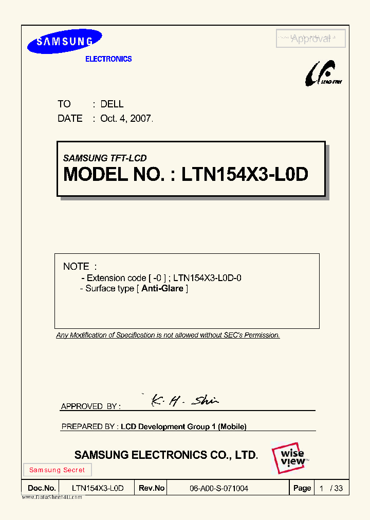 LTN154X3-L0D_418429.PDF Datasheet