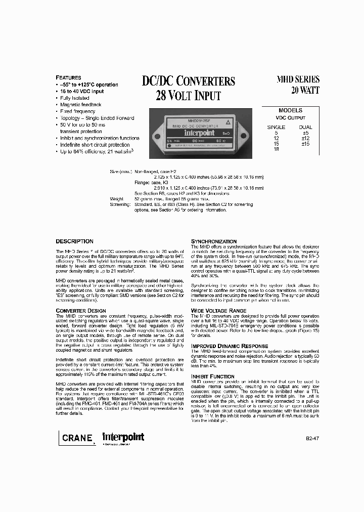 MHD2805SF883_452458.PDF Datasheet