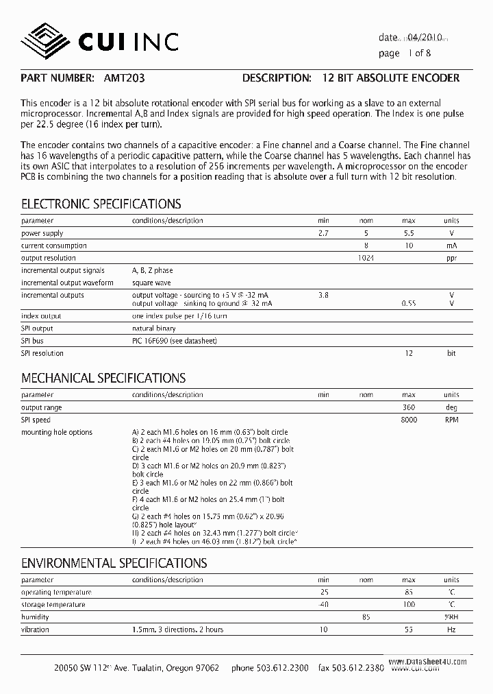 AMT203_418728.PDF Datasheet