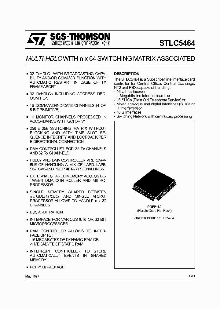 STLC5464_439298.PDF Datasheet