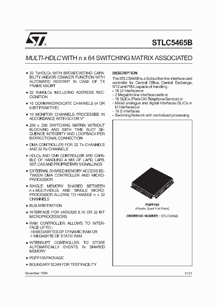STLC5465B_439299.PDF Datasheet
