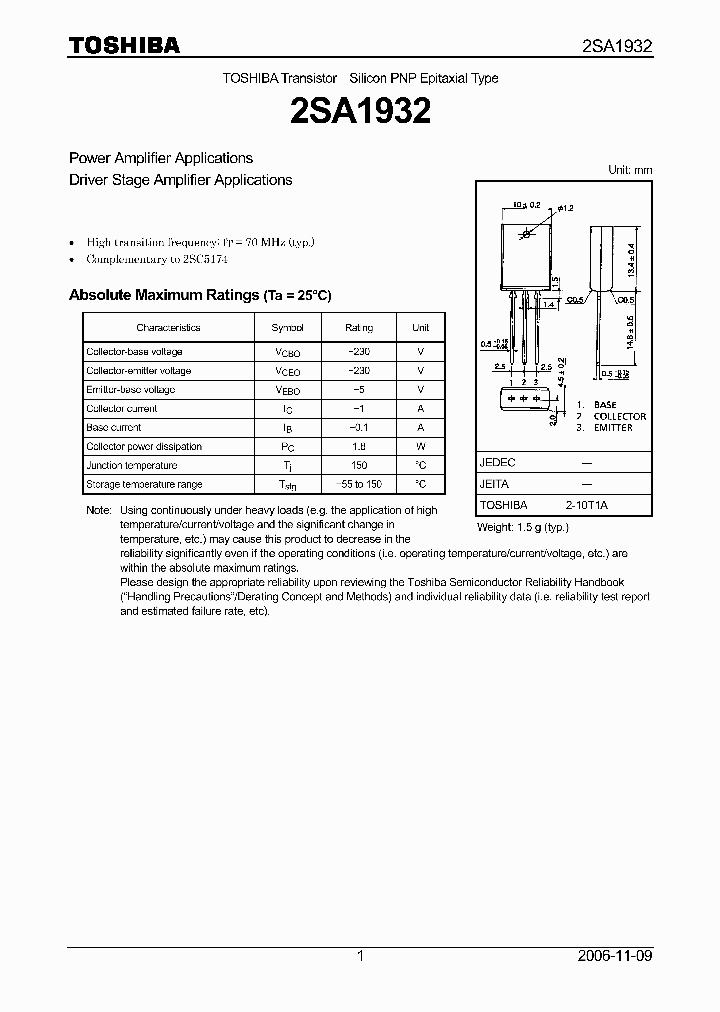 2SA1932_792472.PDF Datasheet