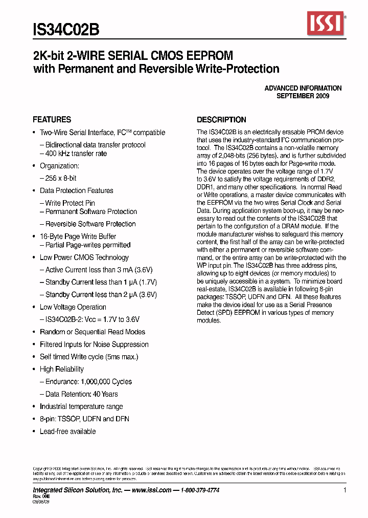 IS34C02B-2ZLI_460453.PDF Datasheet