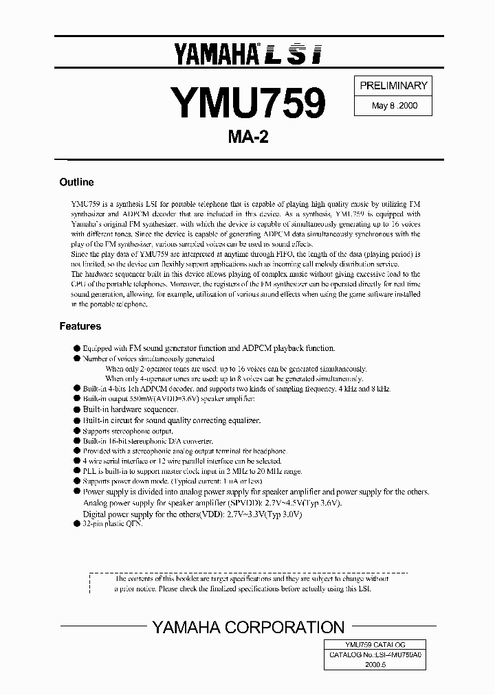 YMU759_461088.PDF Datasheet