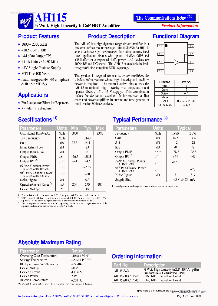 AH115_421850.PDF Datasheet