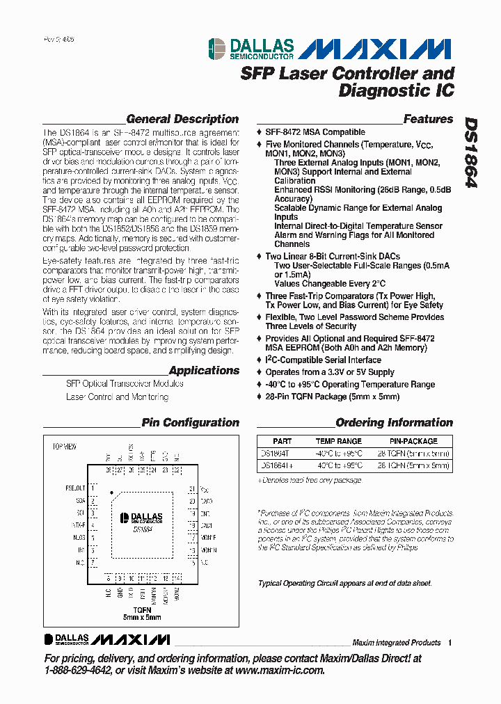 DS1864_465628.PDF Datasheet