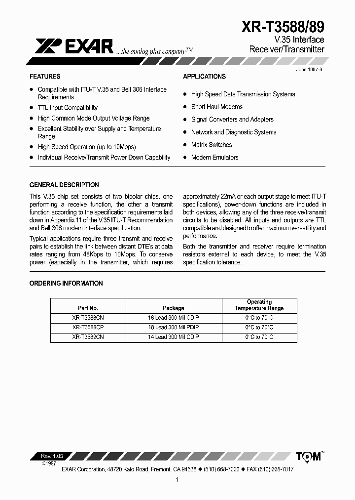 XR-T3588_469460.PDF Datasheet