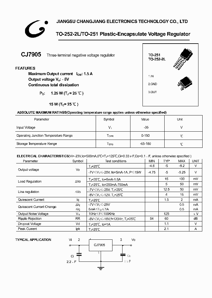 CJ7905-TO-252_472344.PDF Datasheet