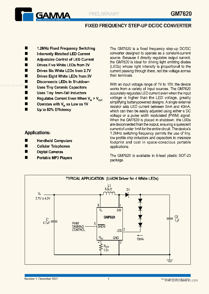 GM7620_422600.PDF Datasheet