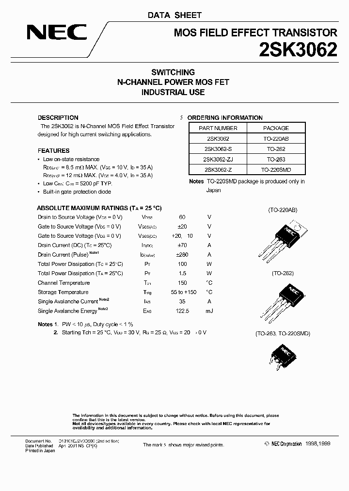2SK3062-Z_450582.PDF Datasheet