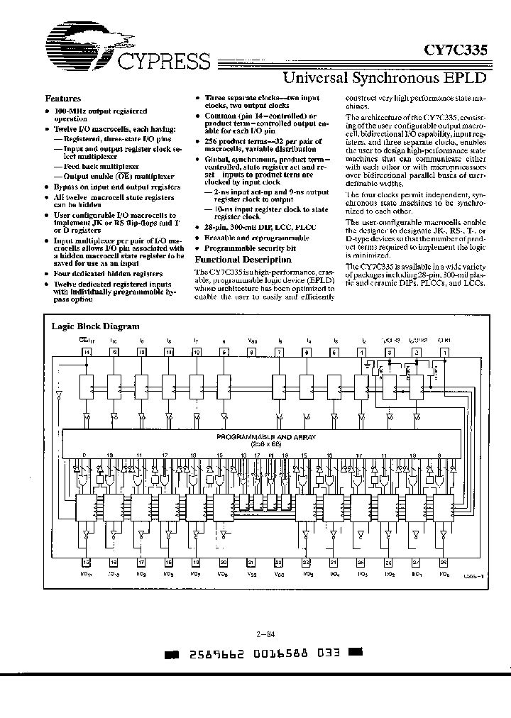 CY7C335-50WC_473445.PDF Datasheet