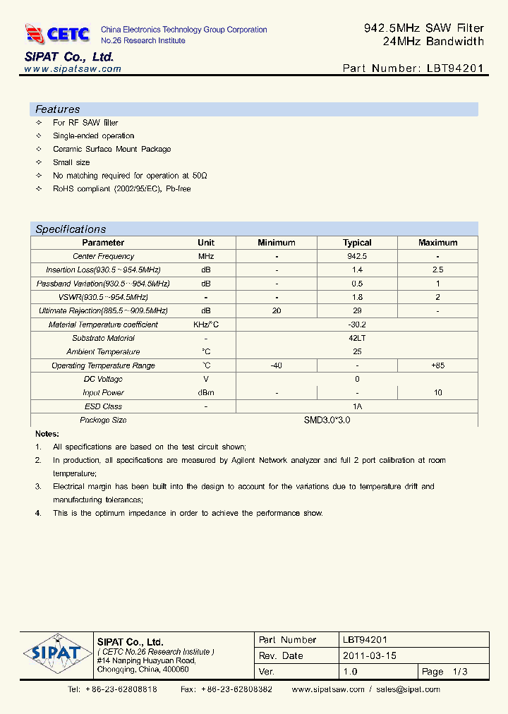 LBT94201_800130.PDF Datasheet