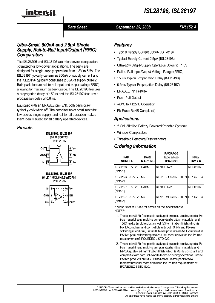 ISL28197FHZ-T7_800170.PDF Datasheet
