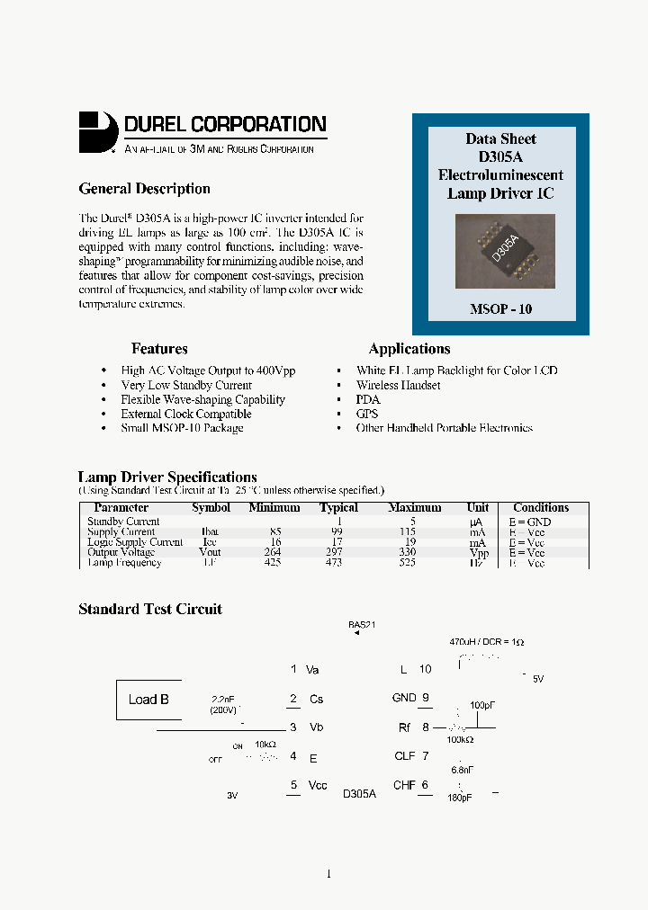 D305A_474249.PDF Datasheet