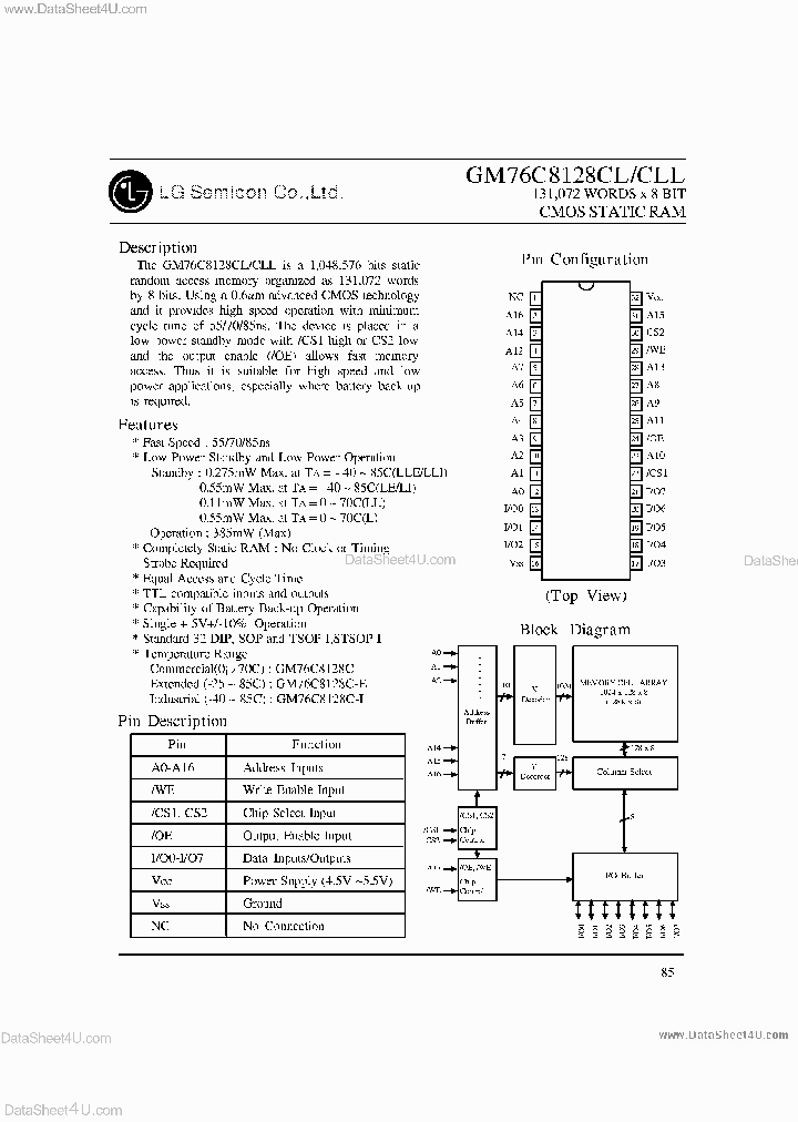 GM76C8128CLL_422622.PDF Datasheet