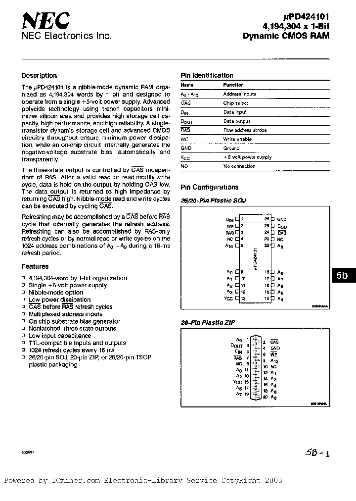 UPD424101V-60L_474430.PDF Datasheet
