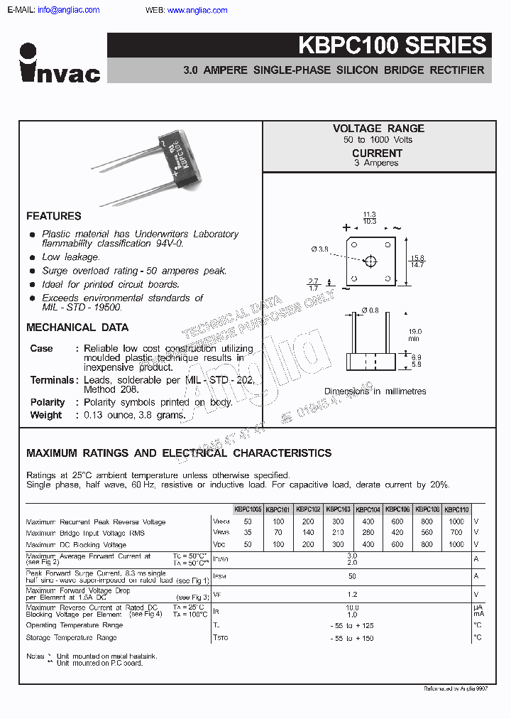 KBPC1005_802323.PDF Datasheet