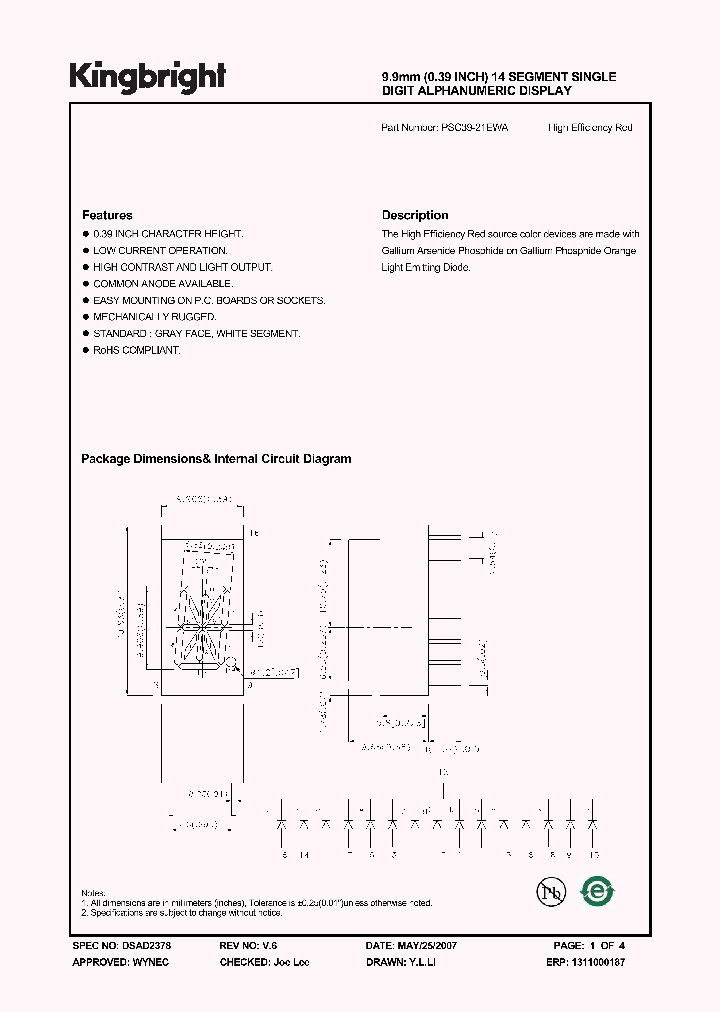 PSC39-21EWA_803207.PDF Datasheet