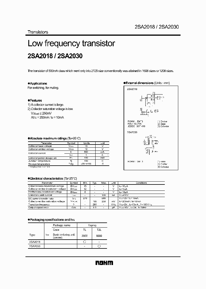 2SA2018_452398.PDF Datasheet