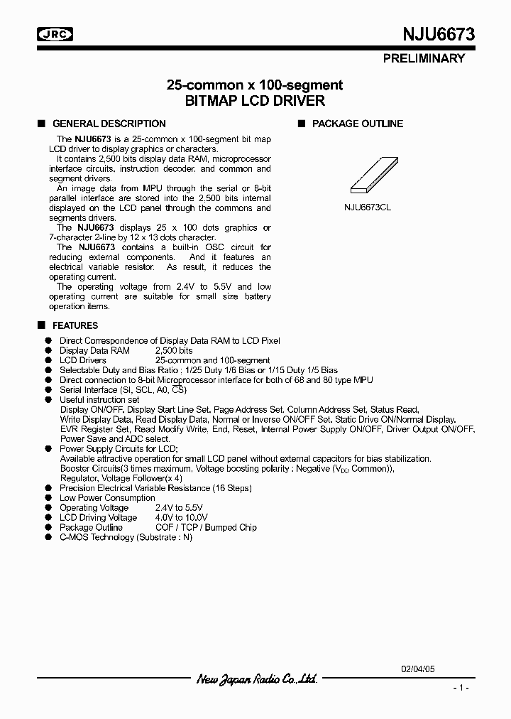 NJU6673_458791.PDF Datasheet