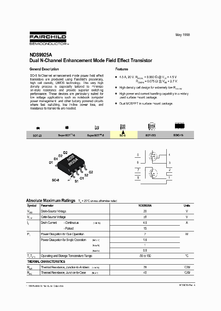 NDS9925A_806881.PDF Datasheet