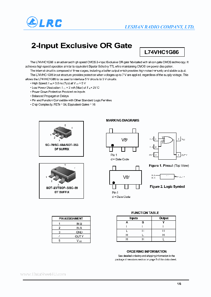 L74VHC1G86_426310.PDF Datasheet
