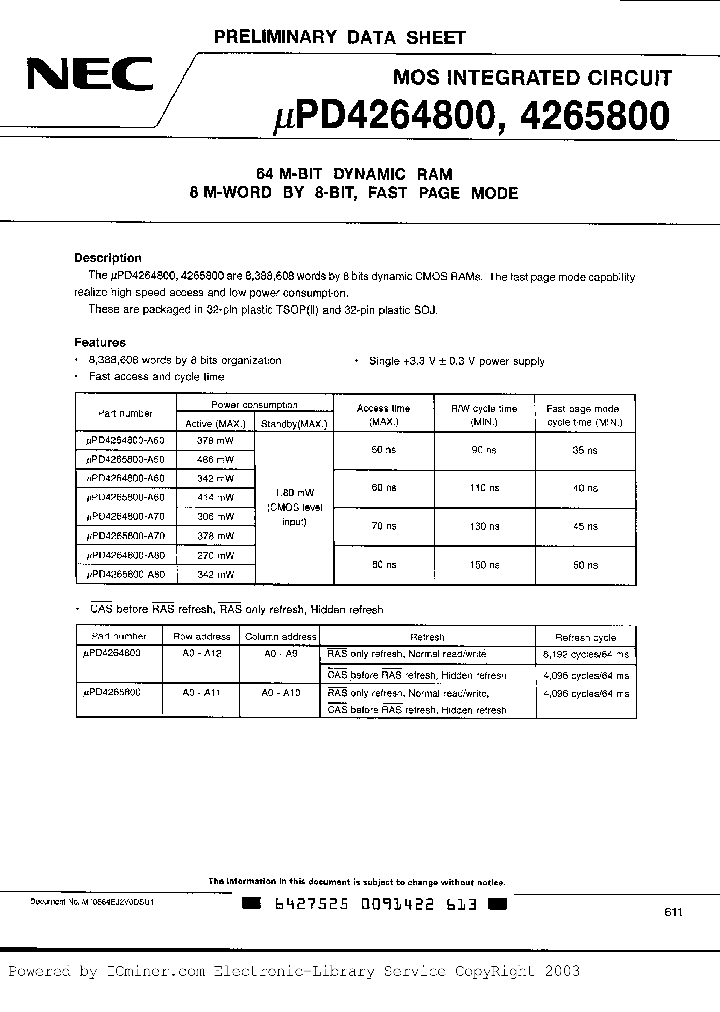 UPD4265800LE-A80_482768.PDF Datasheet