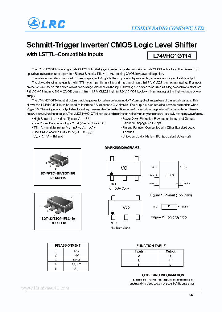 L74VHC1GT14_426320.PDF Datasheet