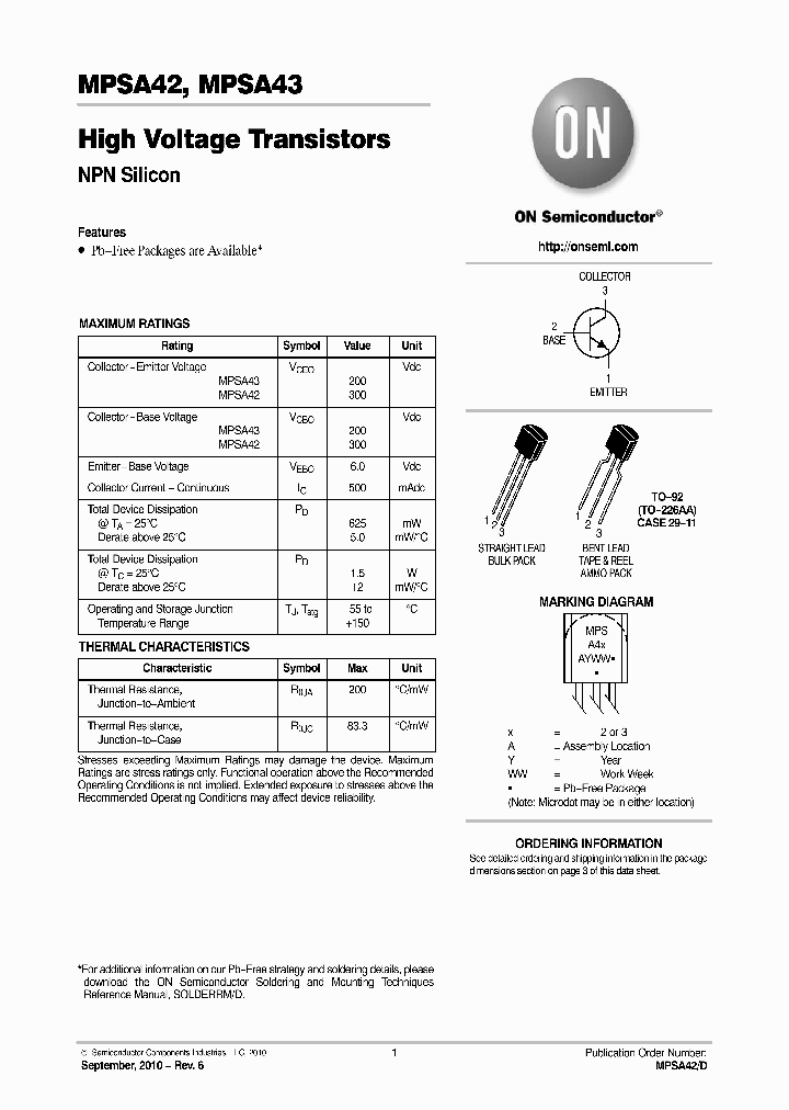 MPSA42_483834.PDF Datasheet