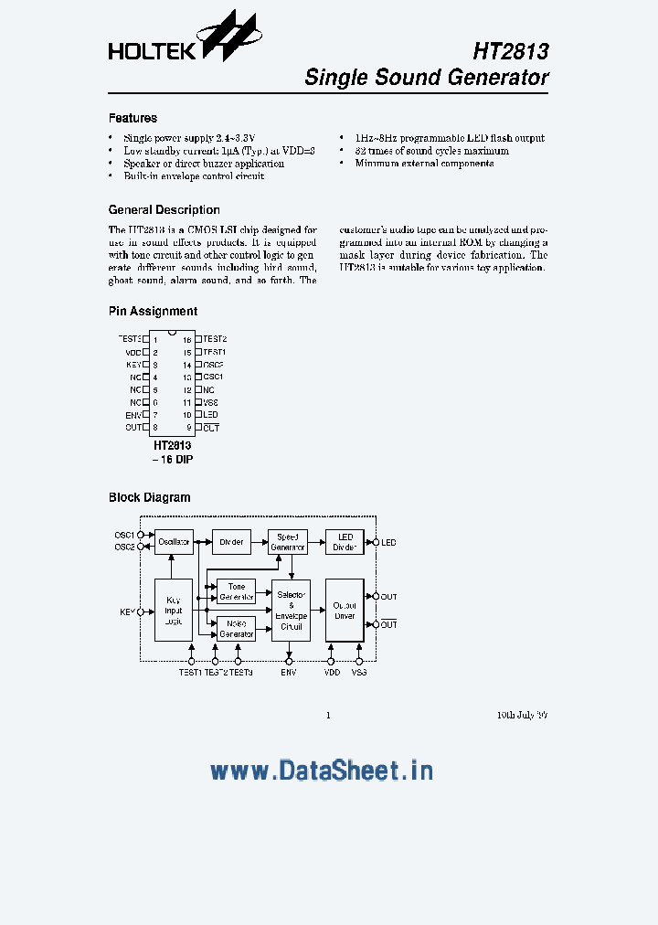HT2813_427074.PDF Datasheet