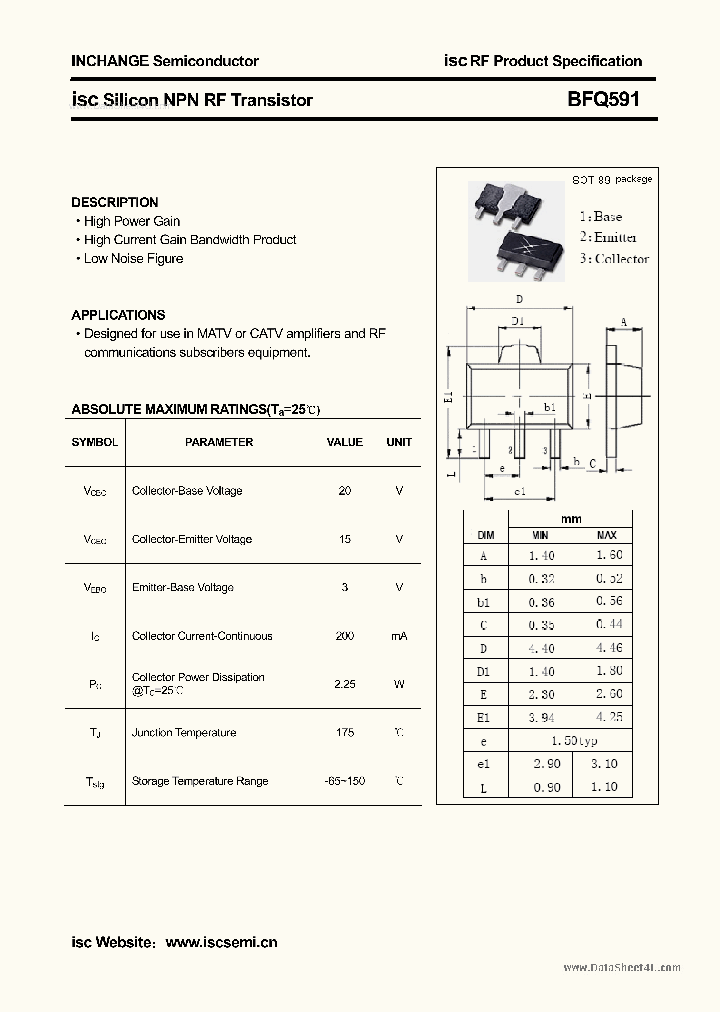 BFQ591_426654.PDF Datasheet