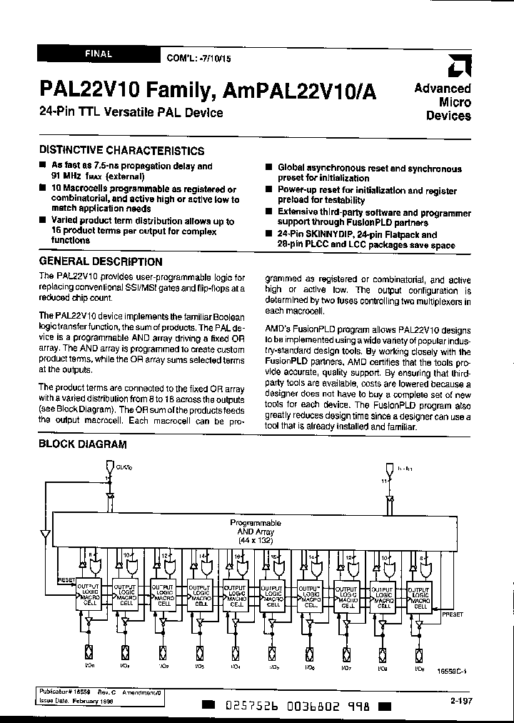 PAL22V10-7JC_484168.PDF Datasheet