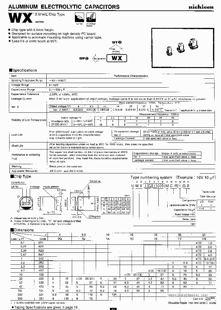 UWX1C100MCR_428877.PDF Datasheet