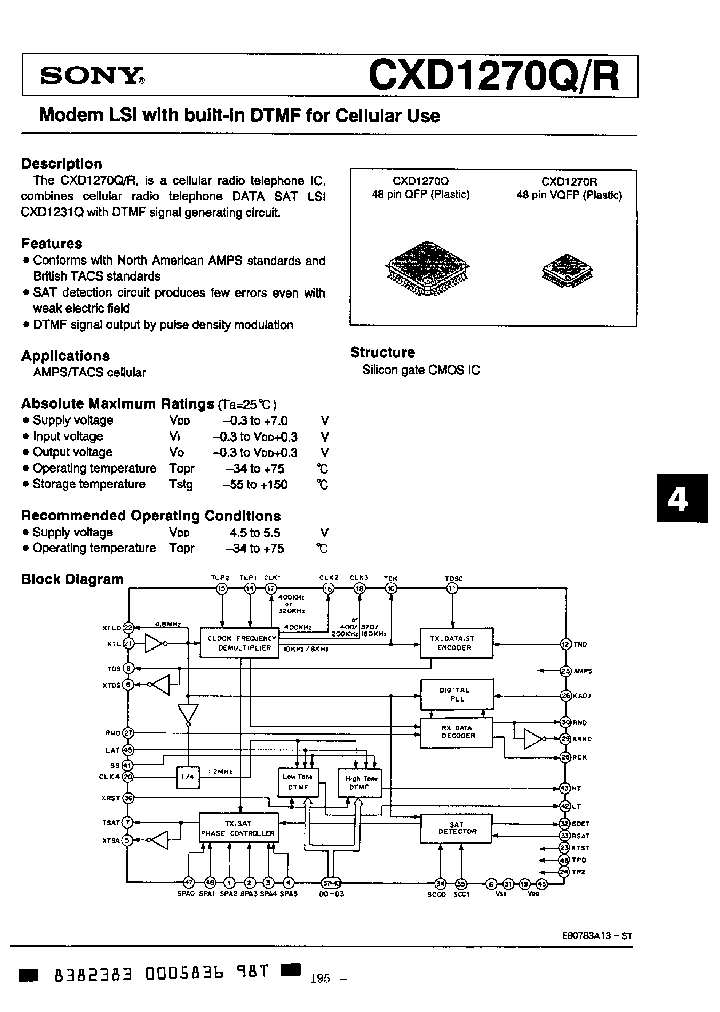 CXD1270QR_484626.PDF Datasheet