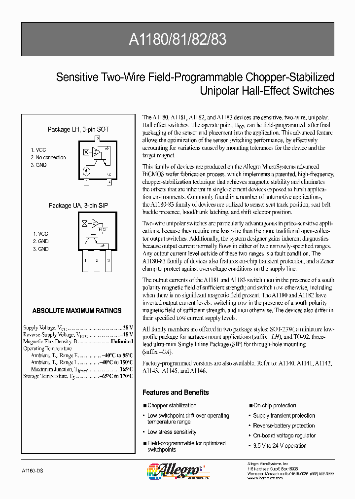 A1180ELHLT_476948.PDF Datasheet