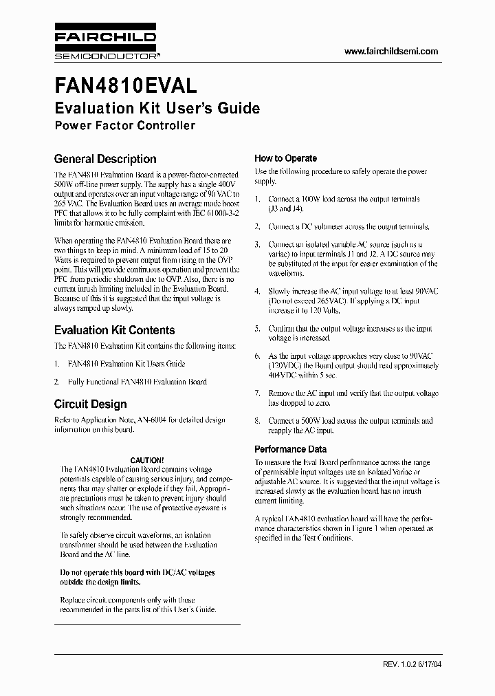 FAN4810EVAL_828259.PDF Datasheet