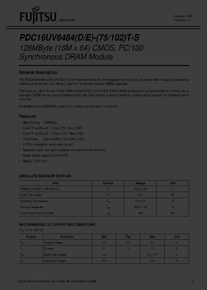 PDC16UV6484D-75T-S_485977.PDF Datasheet