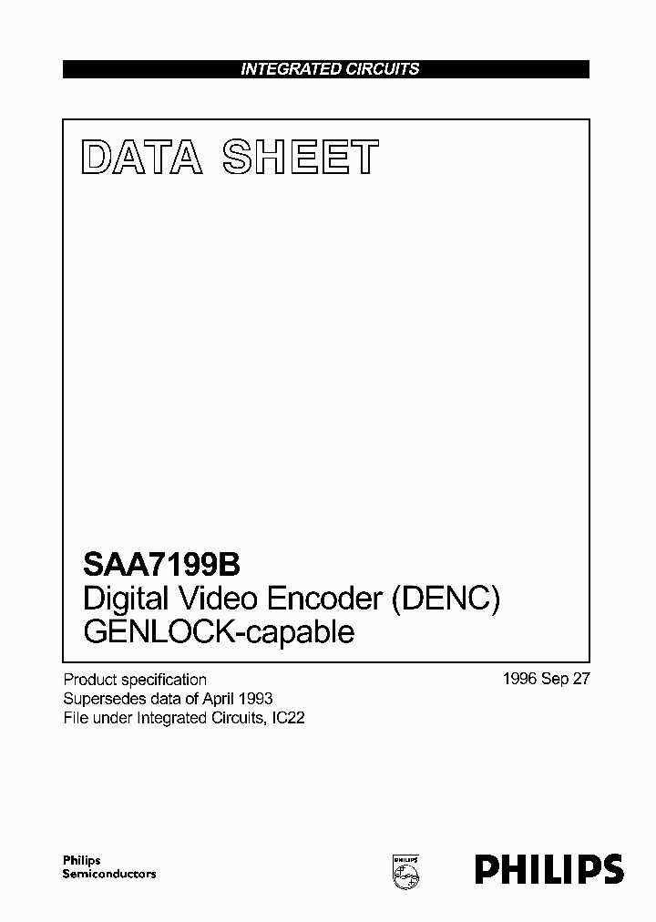 SAA7199B_834123.PDF Datasheet