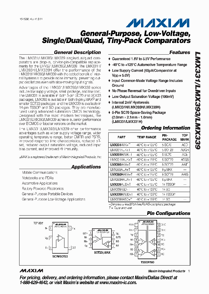 LMX331HAUKT_838164.PDF Datasheet