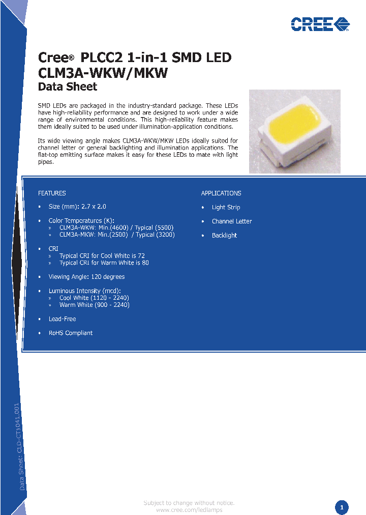 CLM3A-MKW-CWAXA513_843789.PDF Datasheet