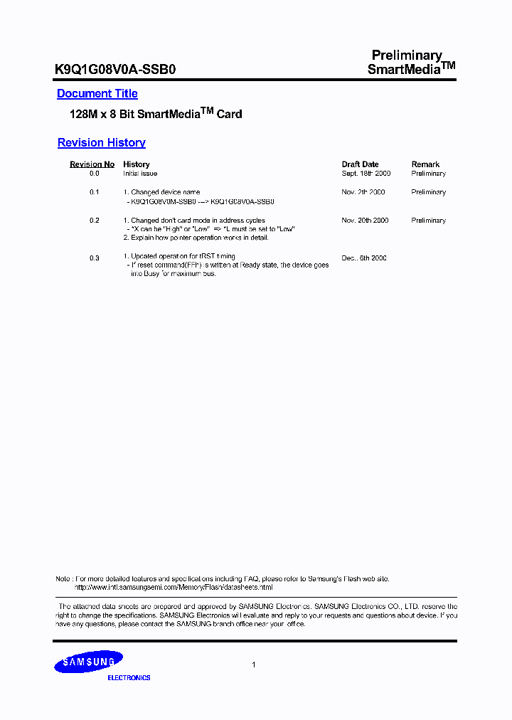 K9Q1G08V0A-SSB0_493970.PDF Datasheet
