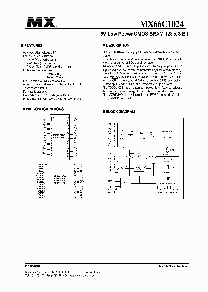 MX66C1024SI-70_495585.PDF Datasheet