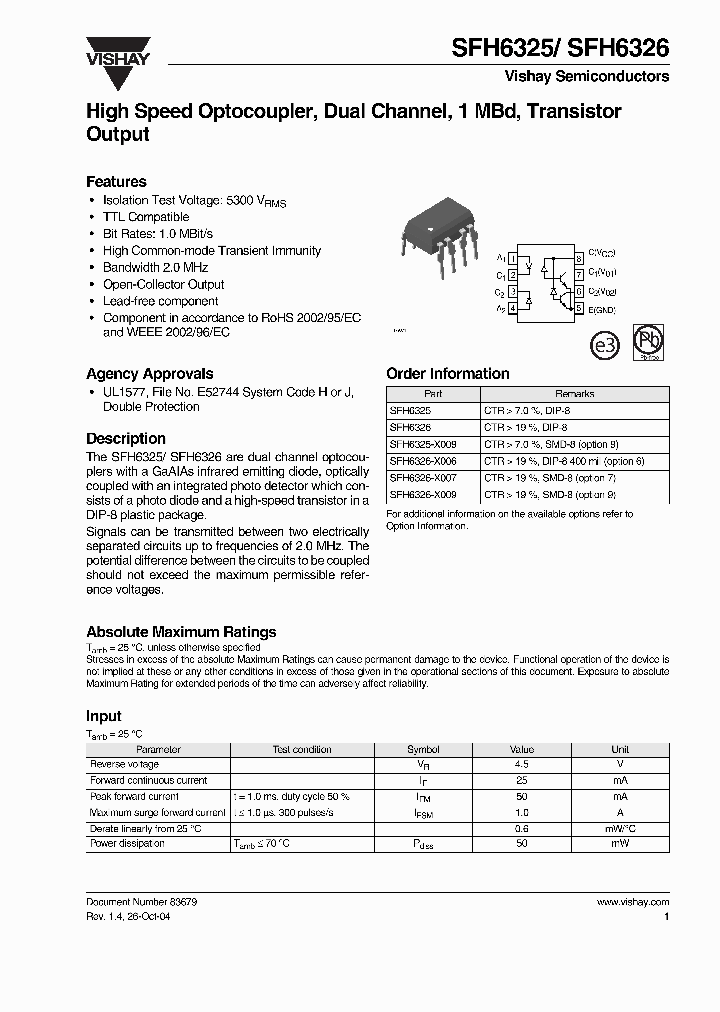 SFH6325-X009_499103.PDF Datasheet