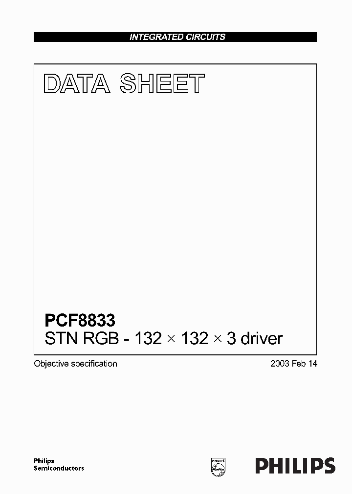 PCF8833U_869152.PDF Datasheet