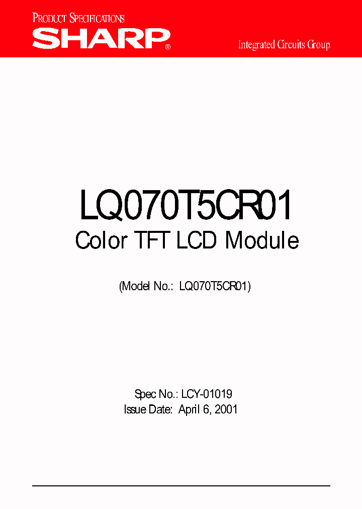 LQ070T5CR01_456537.PDF Datasheet
