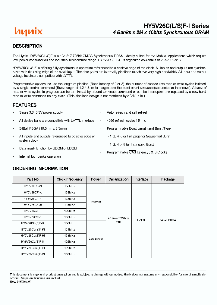 HY5V26CLF-8I_492142.PDF Datasheet