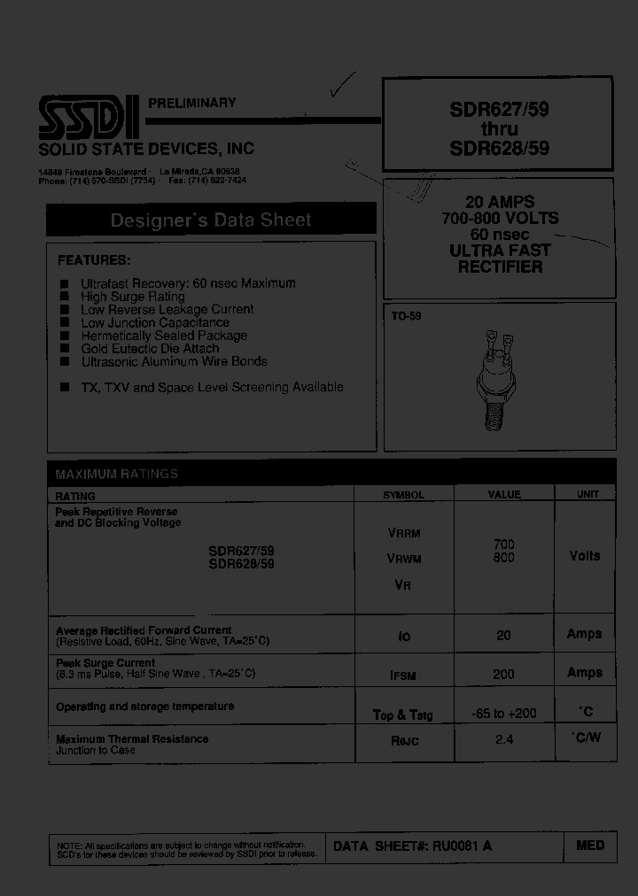 SDR627-59_492347.PDF Datasheet